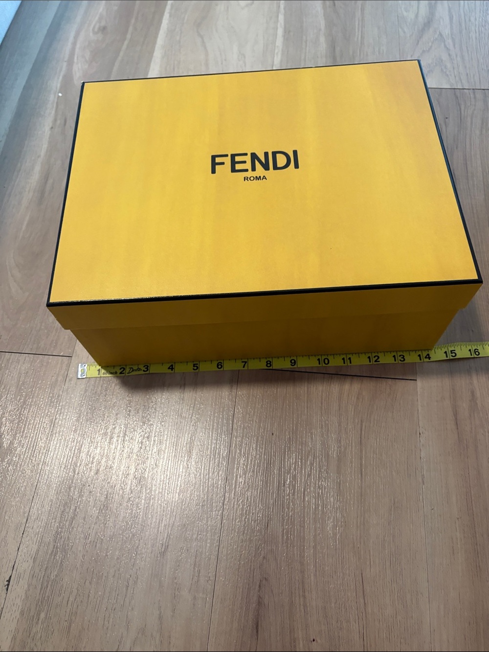 Fendi Yellow Box with Black Logo